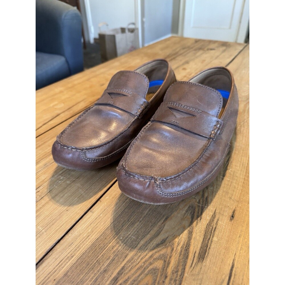 Sperry Men’s Penny Loafers Tan Leather Size 12 Slip On